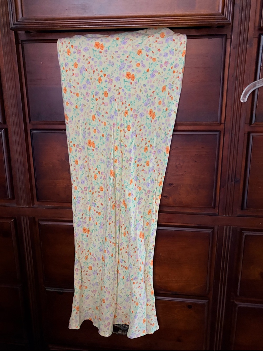 wild fable Yellow Floral Mini Skirt with Orange & Purple Accents